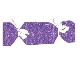 Caixa Surpresa Glitter Roxa: Doce Festa!