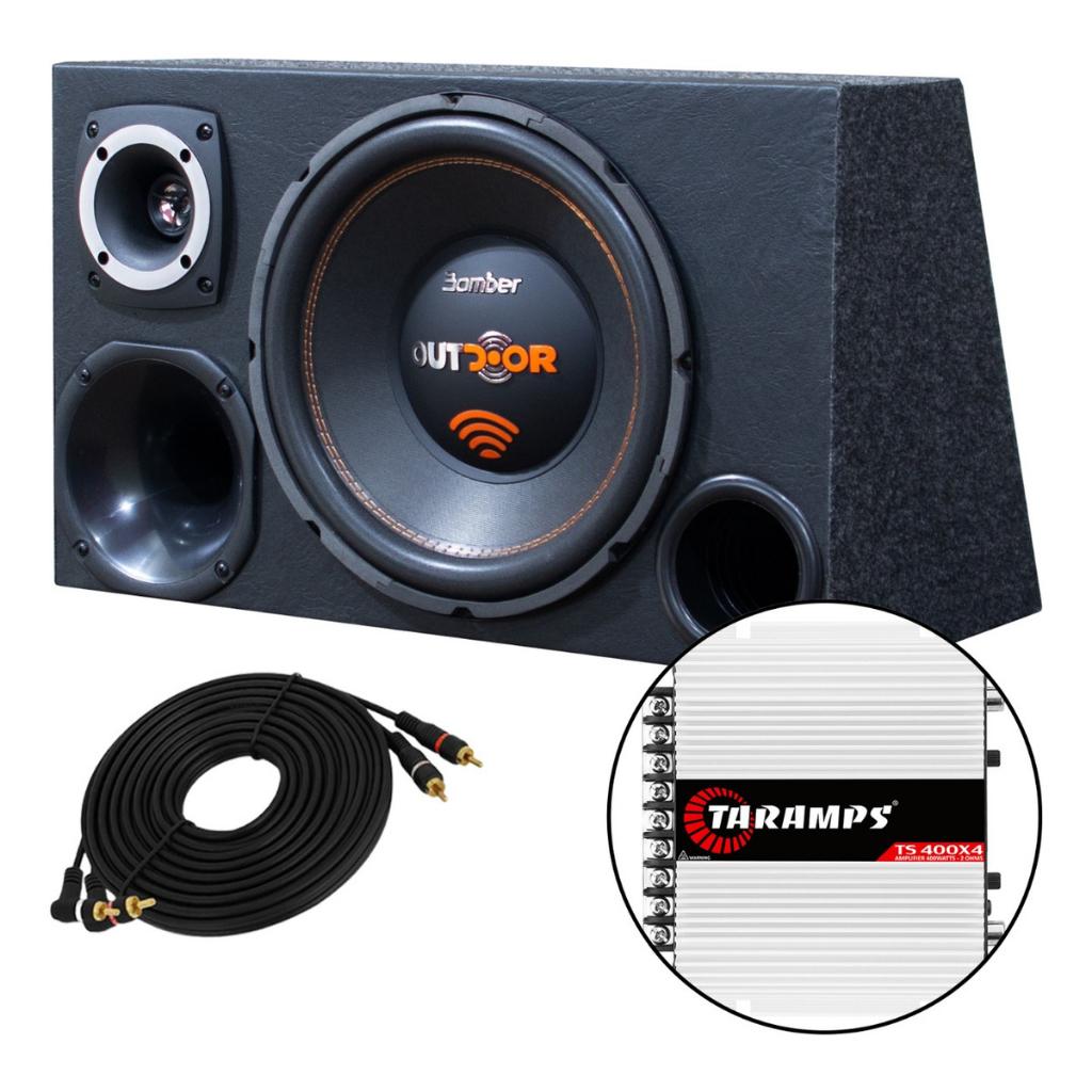 Caixa Trio Subwoofer Bomber: Potência e Qualidade!