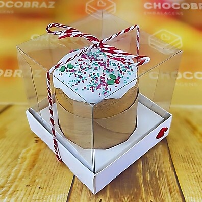 Caixas Cupcake: 50 Unidades Brancas com Visor!