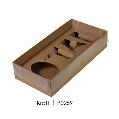 Caixas de Páscoa Kraft: Kit Mini Confeiteiro 150g