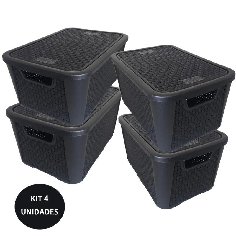 Caixas Organizadoras Rattan: Organize com Estilo!