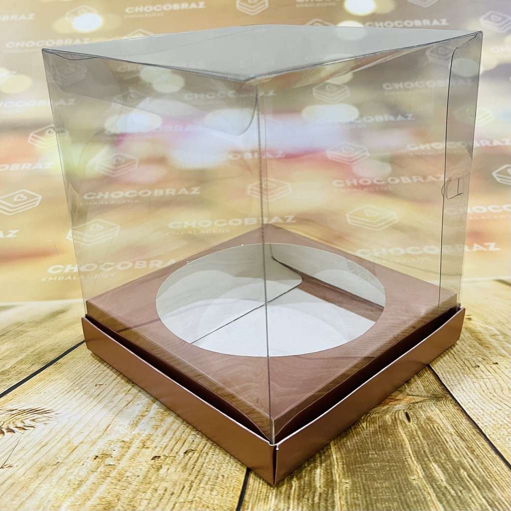 Caixas Panetone Rose Gold: Natal Elegante!
