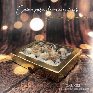 Caixas para Doces Douradas: Elegância em Cada Detalhe!