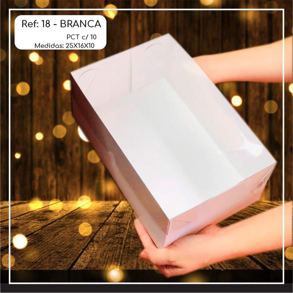 Caixas para Presente com Visor: 25x16x10