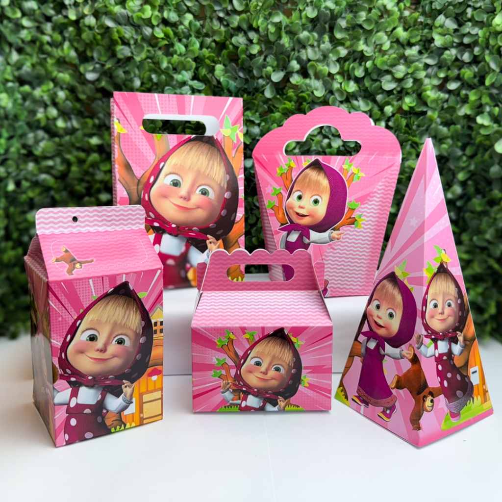 Caixinhas Lembrancinha Infantil 5 ou 10 Unidades para Festas Inesquecíveis