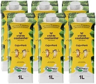 Kit 6X: Bebida Vegetal Caju + Pará A Tal da Castanha 1L
