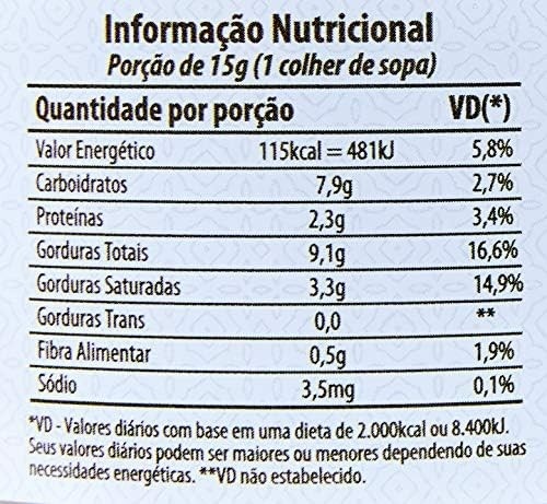 DAILYLIVE Pasta Castanha De Caju Leite De Coco Eat Clean - 300G