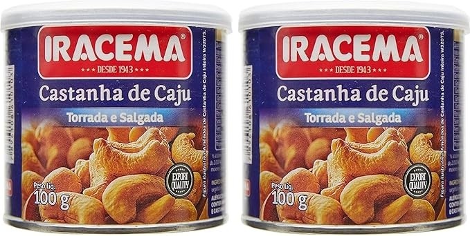 Kit + 2 Castanha de Caju Iracema Lata 100g