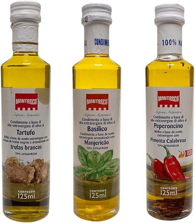 Combo Azeite Trufa, Manjeric�o E Pimenta Calabresa Montosco
