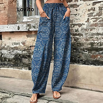 Calça Boho Paisley Lovito: Estilo e Conforto!