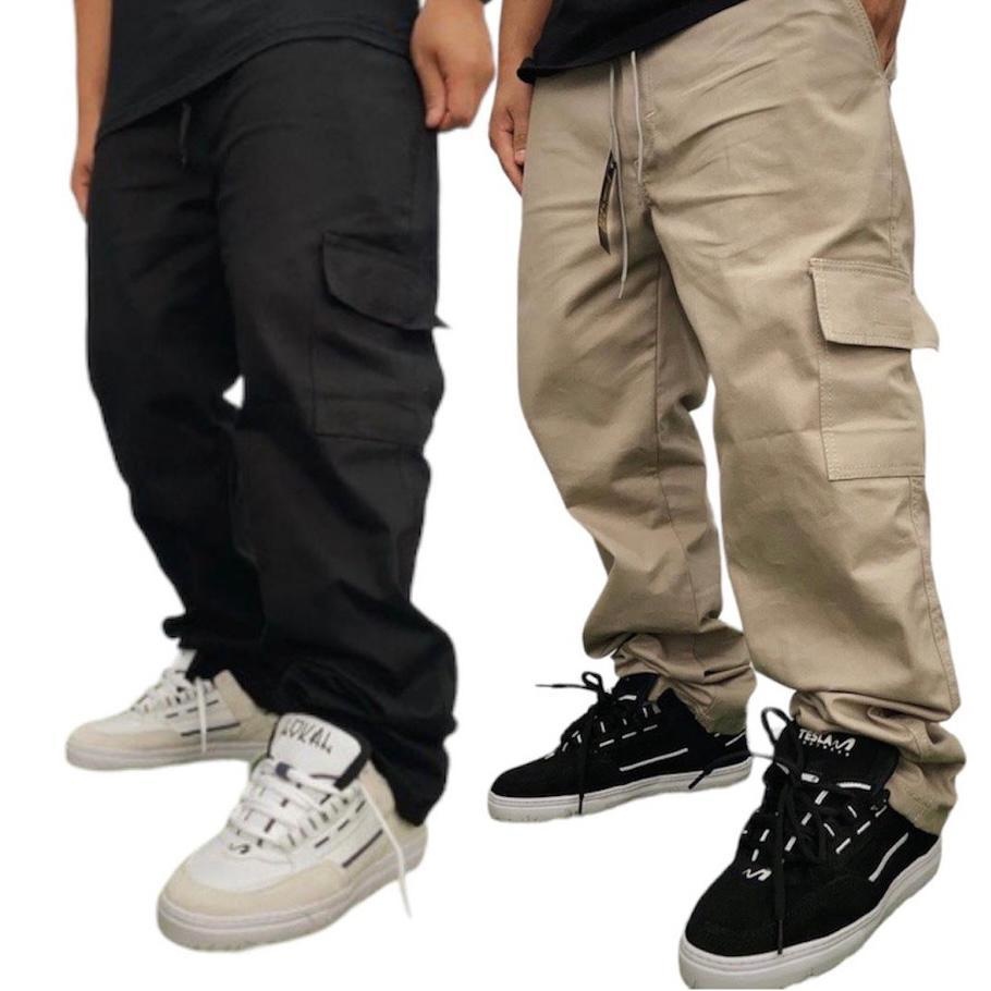 Calça Cargo Skate MYSELF: Conforto e Estilo com Bolsos Laterais