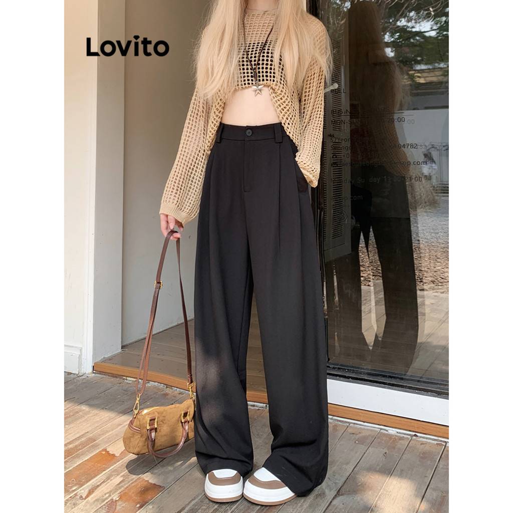 Calça Drapeada Lovito: Elegância e Conforto