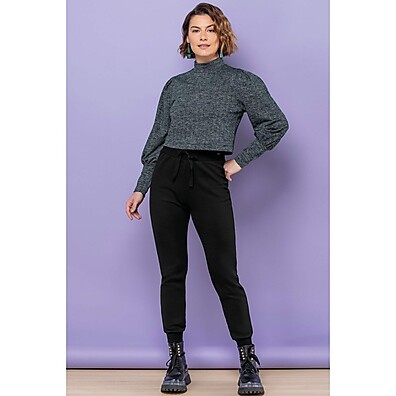 Calça Feminina Básica Marialícia Preto – O Essencial que Todo Guarda-Roupa Precisa