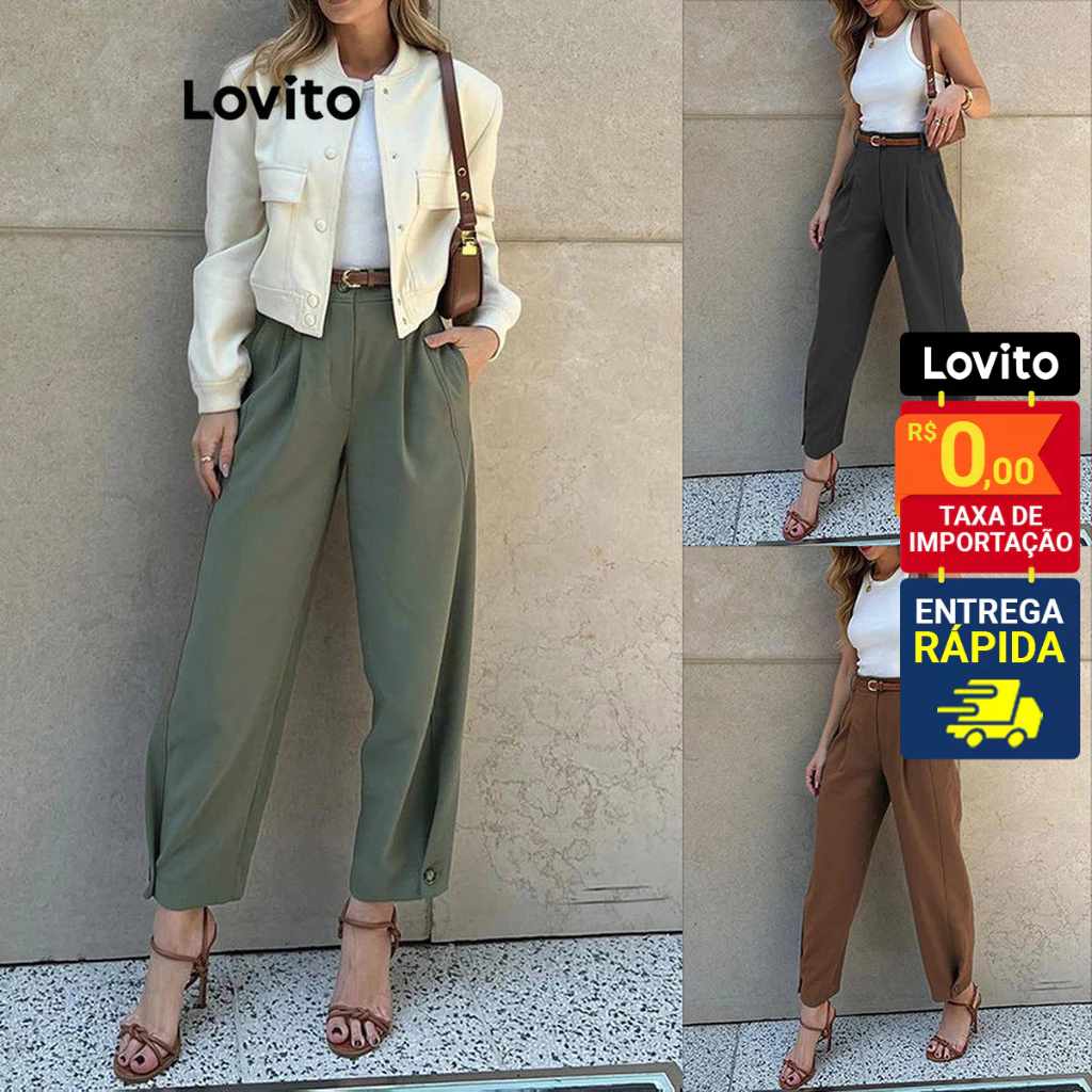 Calça Feminina Botão: Estilo e Conforto!
