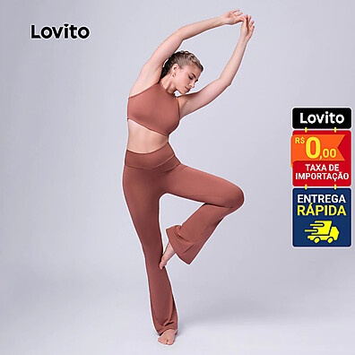 Calça Flare Esportiva Lovito: Conforto e Estilo!