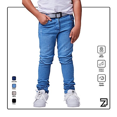 Calça Jeans Infantil Masculina: Conforto e Estilo!