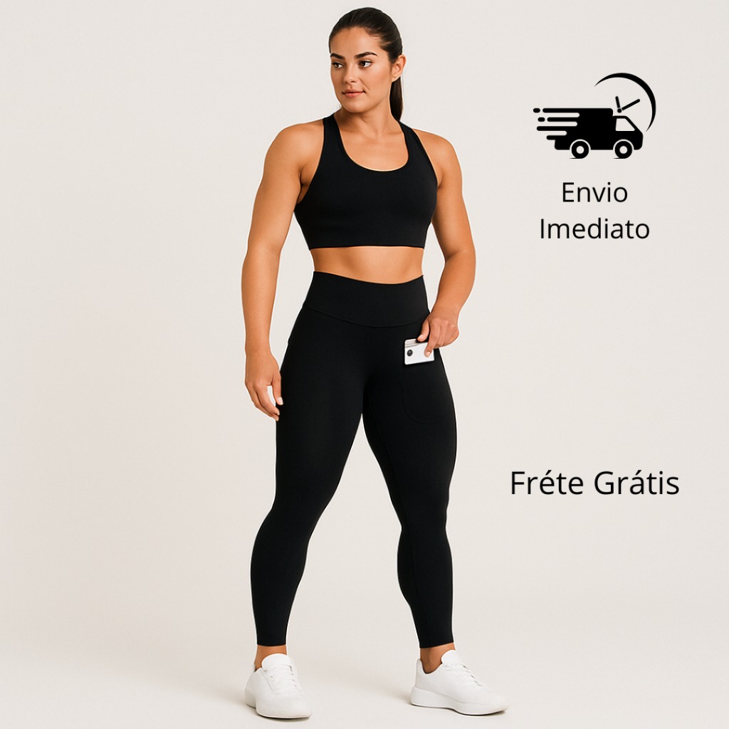Calça Legging Feminina com Bolso Lateral: Conforto e Estilo em Um Só Look