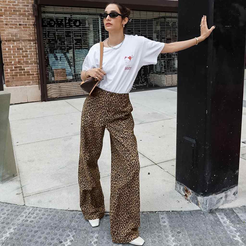 Calça Leopardo Lovito: Estilo Casual e Moderno