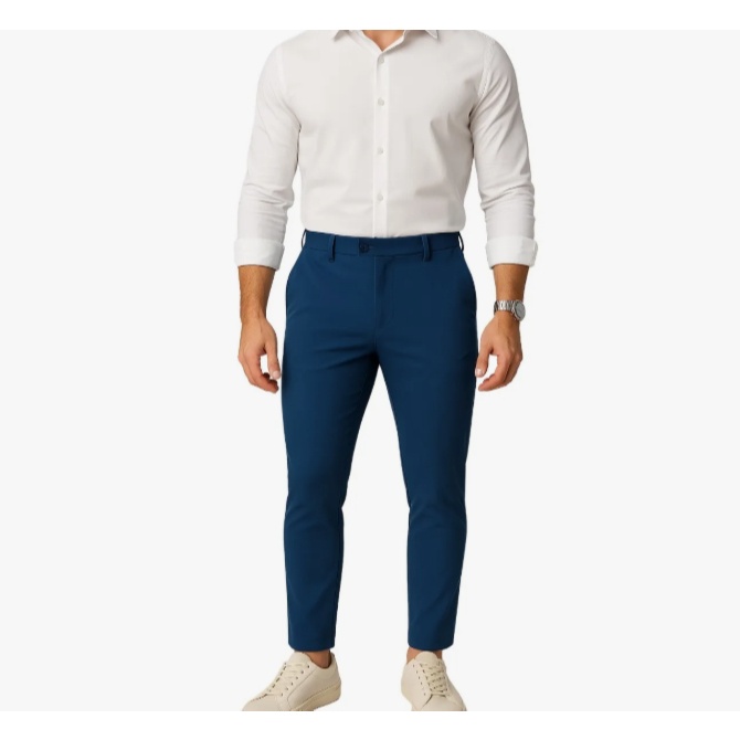 Calça Masculina Social Tech Stretch com Elastano: Conforto e Estilo