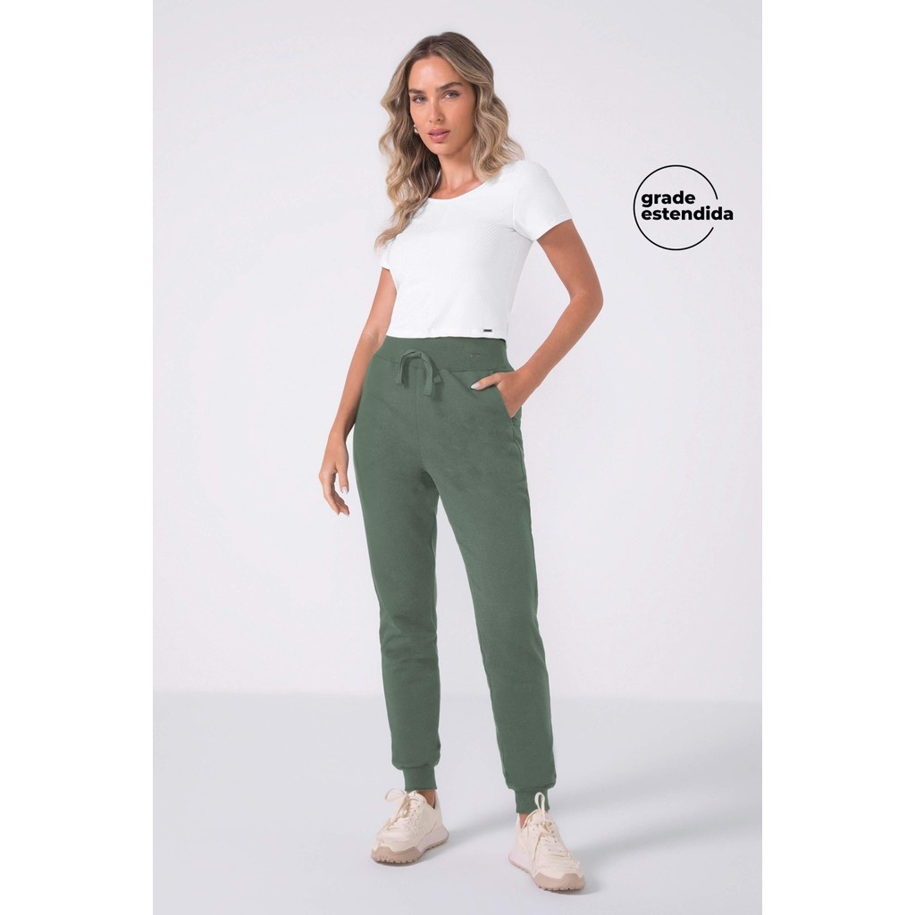 Calça Moletom Feminina Verde: Conforto e Estilo!