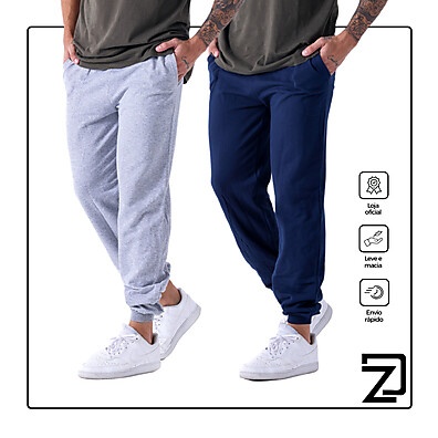 Calça Moletom Masculina: Kit 2 Conforto e Estilo