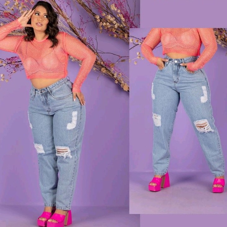 Calça Mom Jeans Plus Size: Conforto e Estilo 42-60