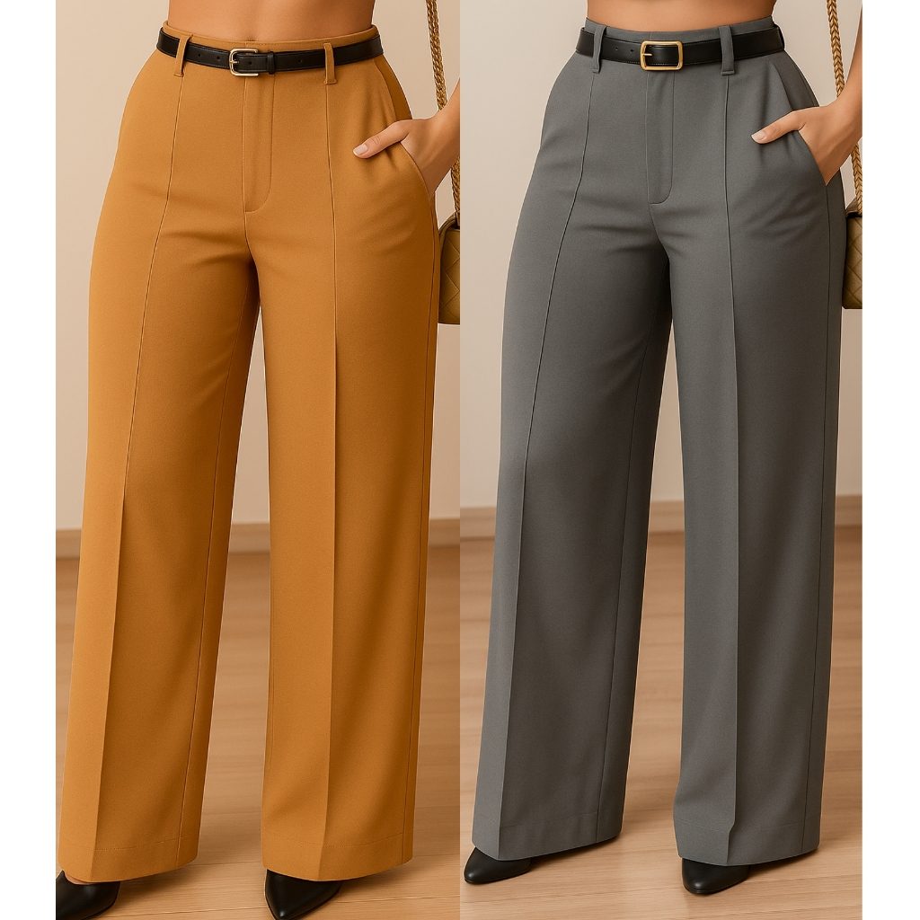 Calça Pantalona Alfaiataria: Elegância em Promoção!