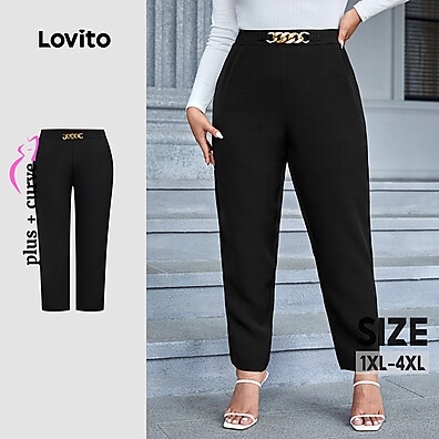Calça Plus Size Lovito: Elegância e Conforto