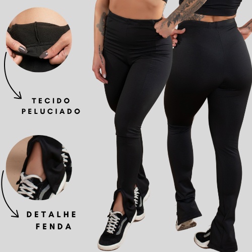 Calça Térmica Cintura Alta Flanelada F7 NEW STYLE