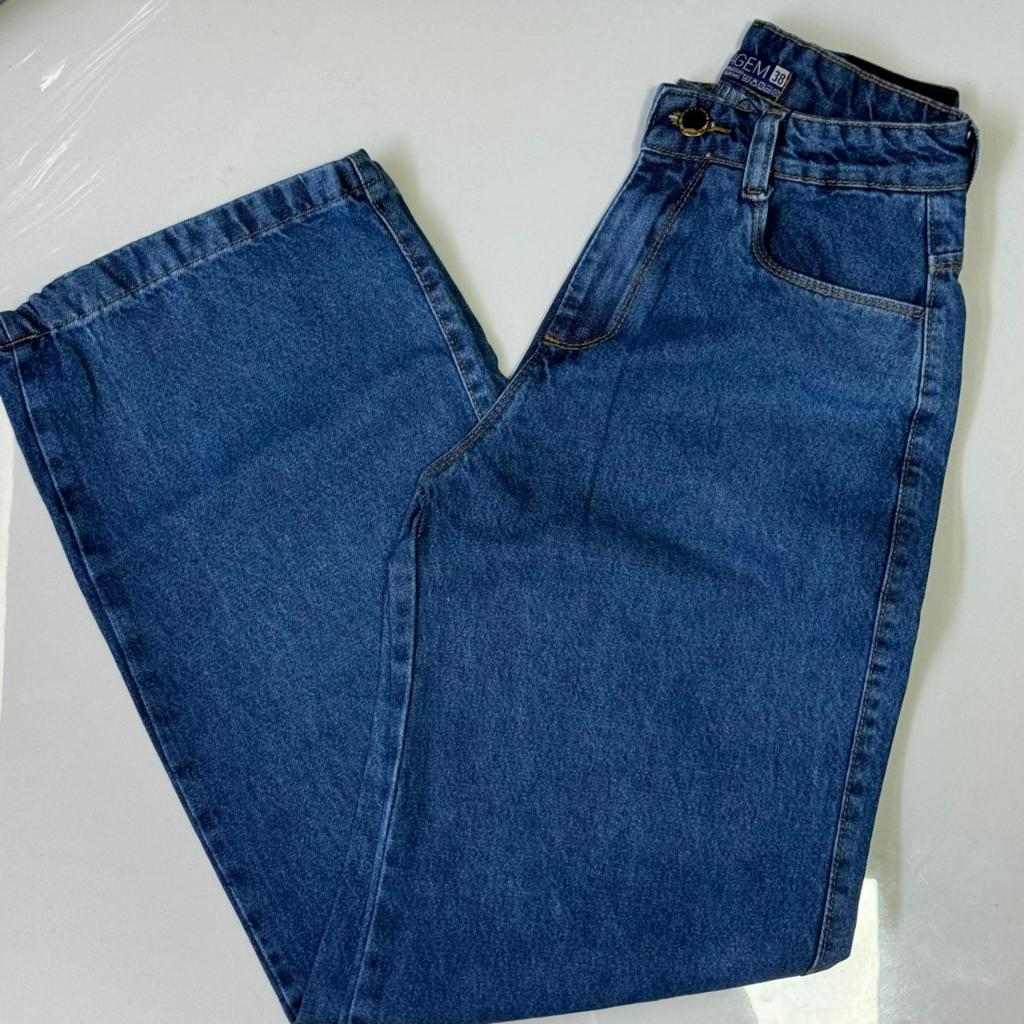 Calça Wide Jeans que Empina o Bumbum: Modelagem Perfeita sem Elastano