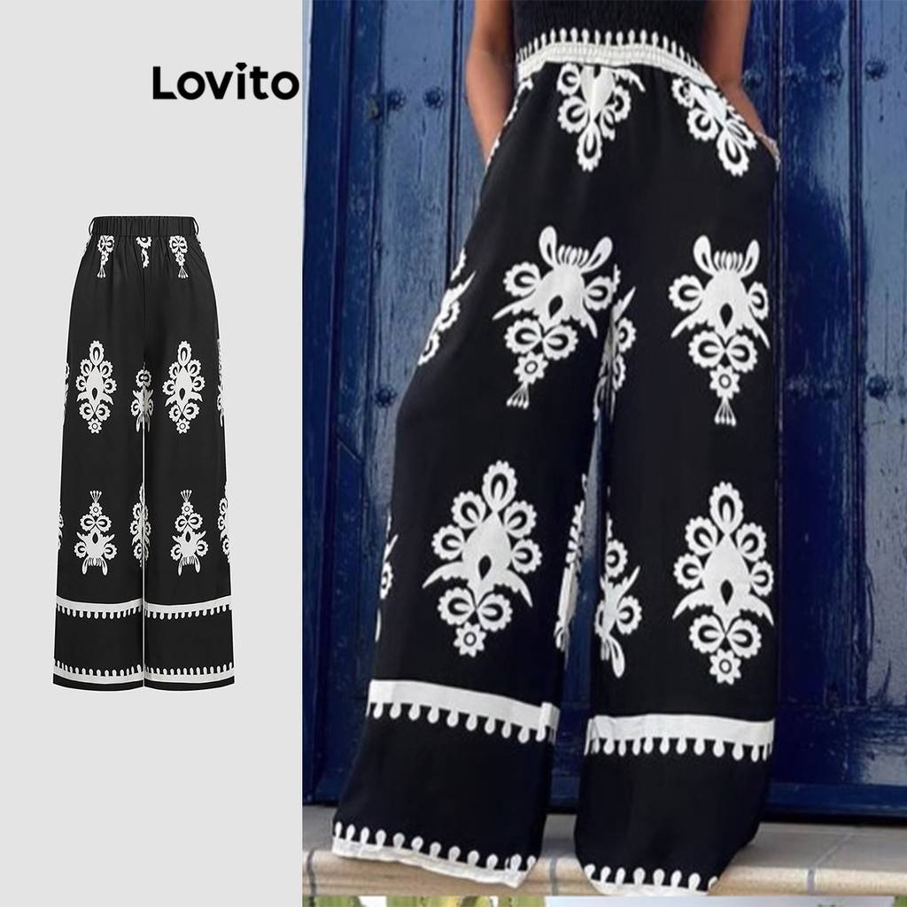 Calças Boho Tribais Lovito: Estilo e Conforto!
