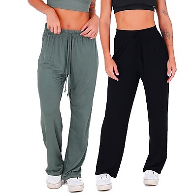 Calças de Yoga e Pilates: Kit 2 Conforto Total