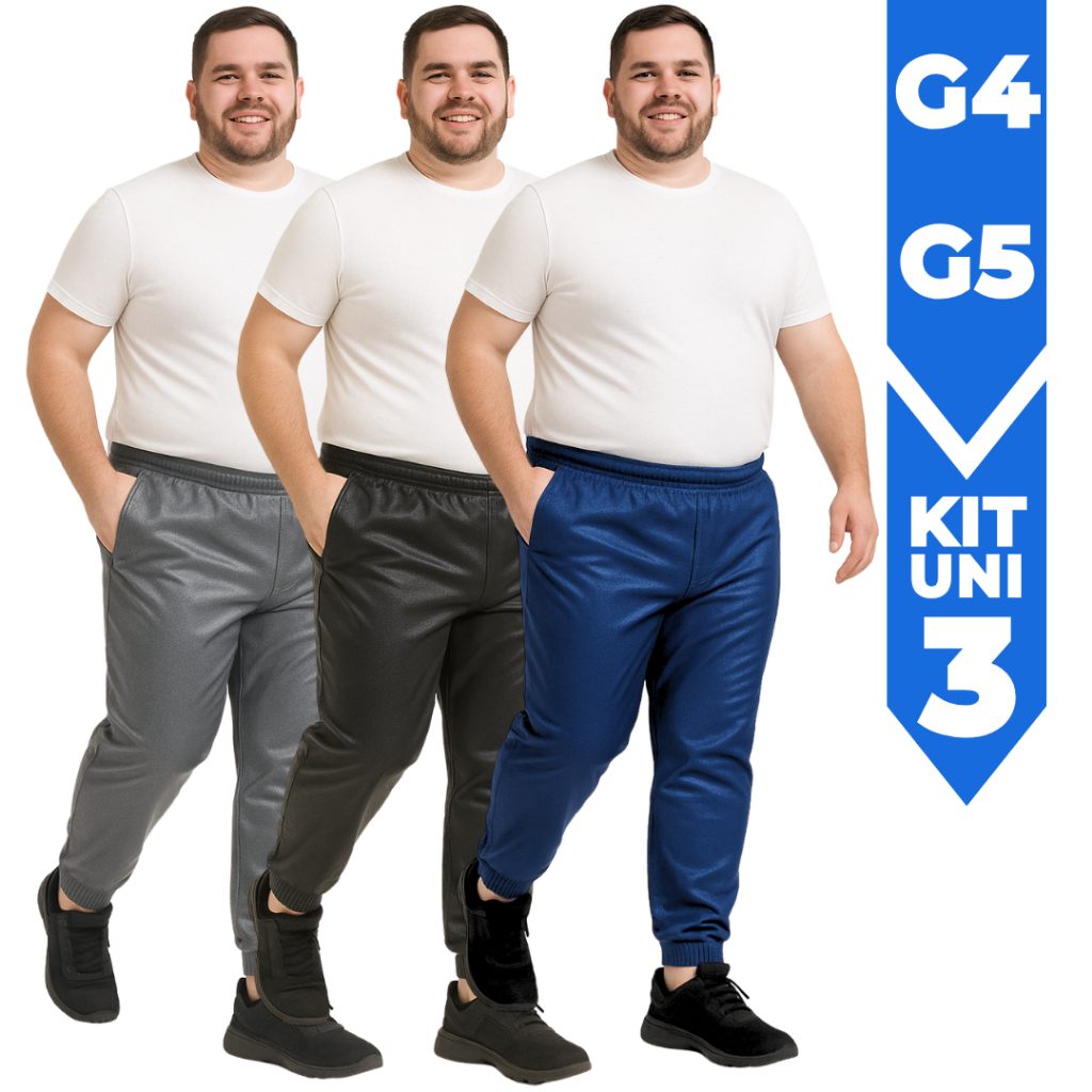Calças Plus Size Masculinas G4 e G5: Conforto e Estilo para Academia