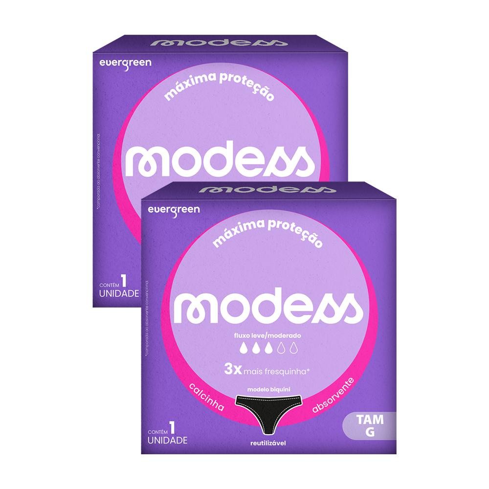 Calcinha Absorvente Modess: Conforto e Proteção G