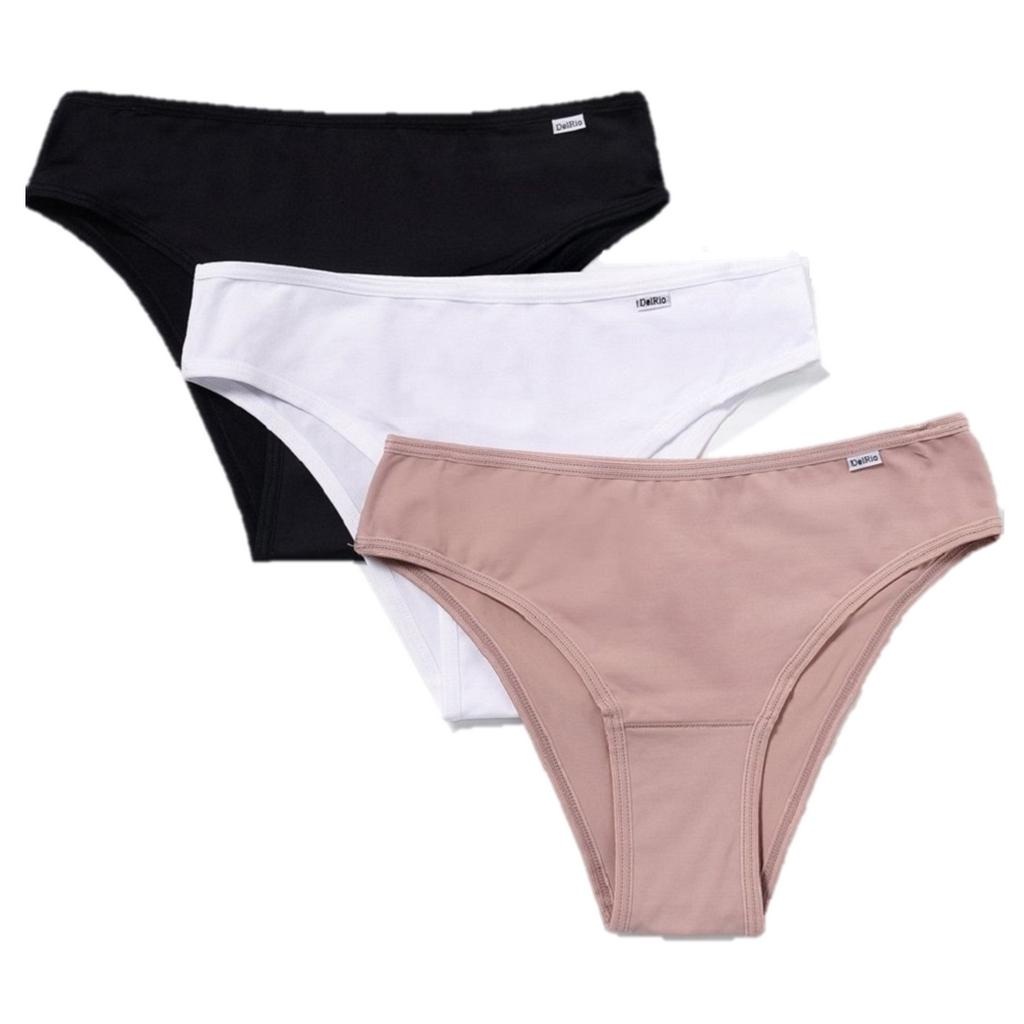 Calcinha Del Rio Algodão Ref. 51806: Kit 3 Peças Conforto e Estilo
