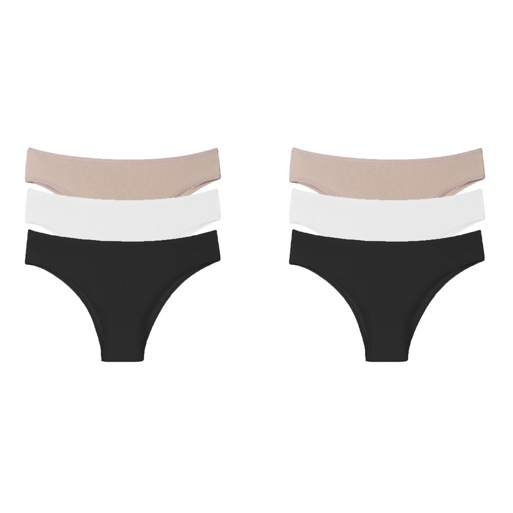 Calcinha Tanga Algodão: Conforto em Kit com 6 Peças