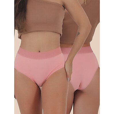 Calcinhas de Algodão Cintura Alta: Kit 20 Caribe 👙