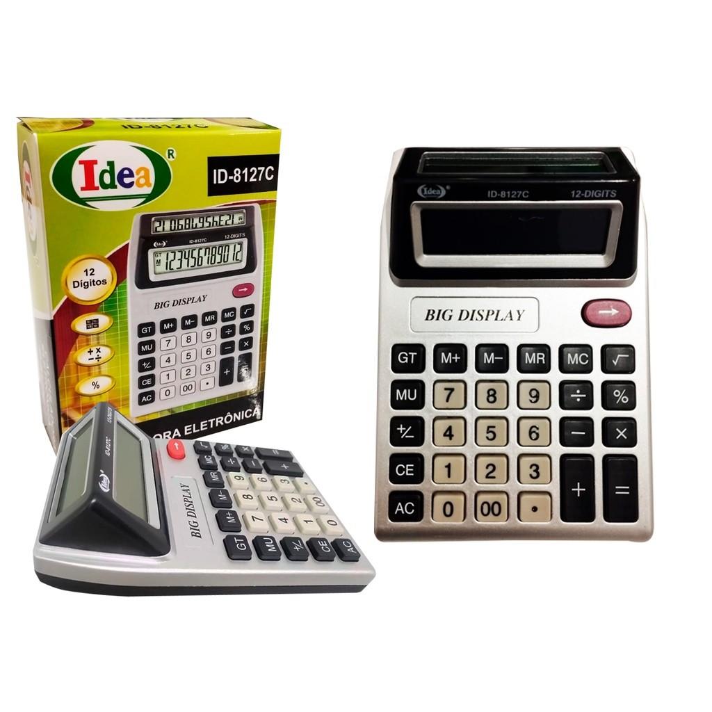 Calculadora 12 Dígitos: Visor Duplo e Mais!