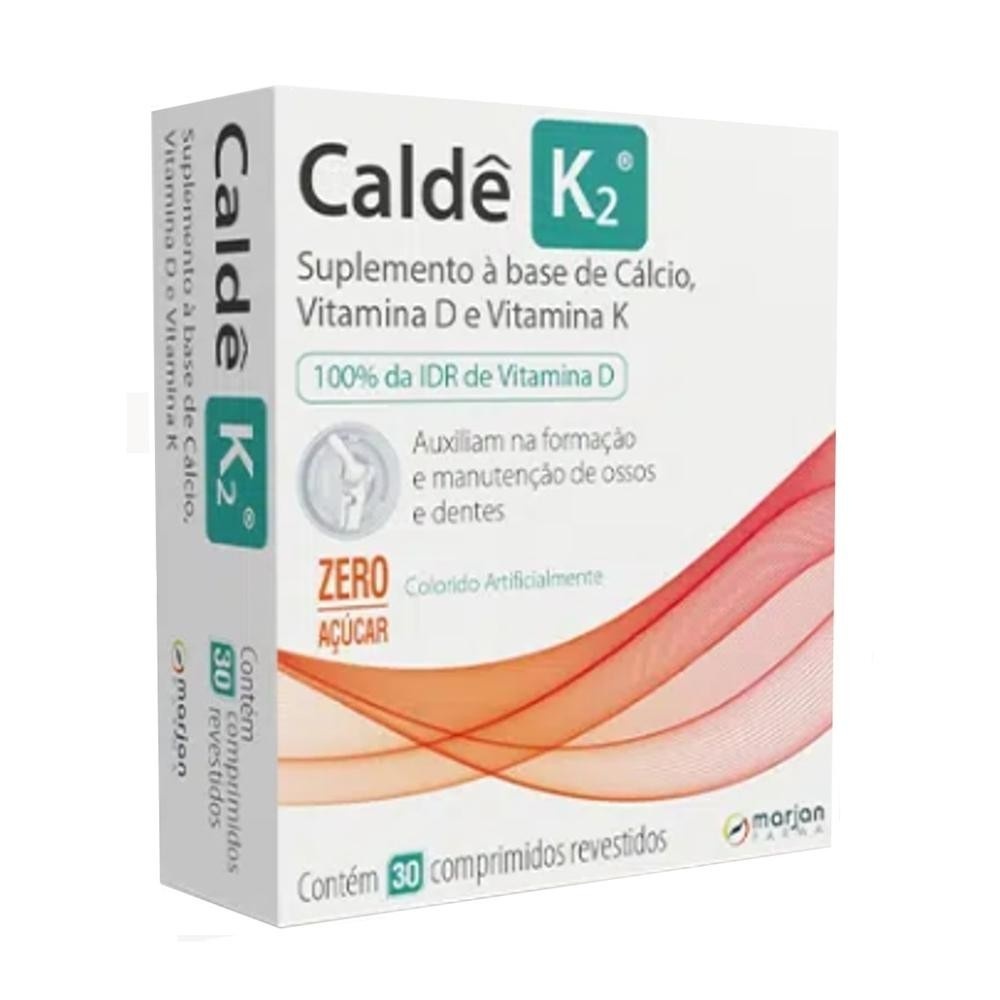 Calde K2: Cálcio + D3 + K2 - Saúde Óssea Forte