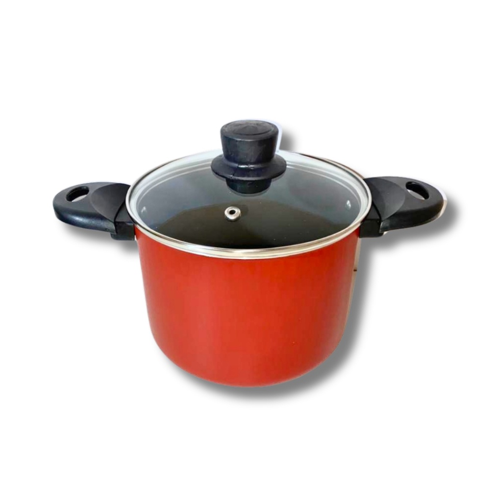 Caldeirão 16 cm Marcolar com Tampa de Vidro e 5 Camadas de Teflon: Cozinha Prática e Estilo