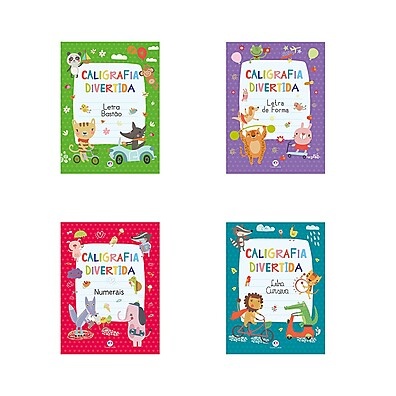 Caligrafia Divertida: Kit 4 Livros para Aprender a Escrever