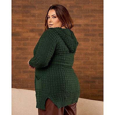 Parka de Tricot Feminina: Elegância e Calor!