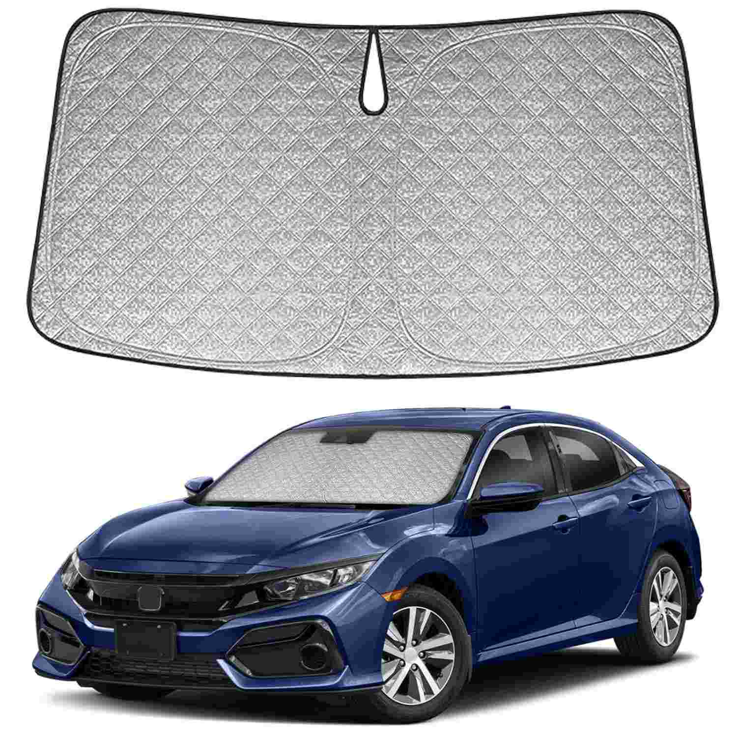 Protetor Solar Para-brisa Honda Civic 2016-2021: 6 Camadas, Proteção UV e Calor