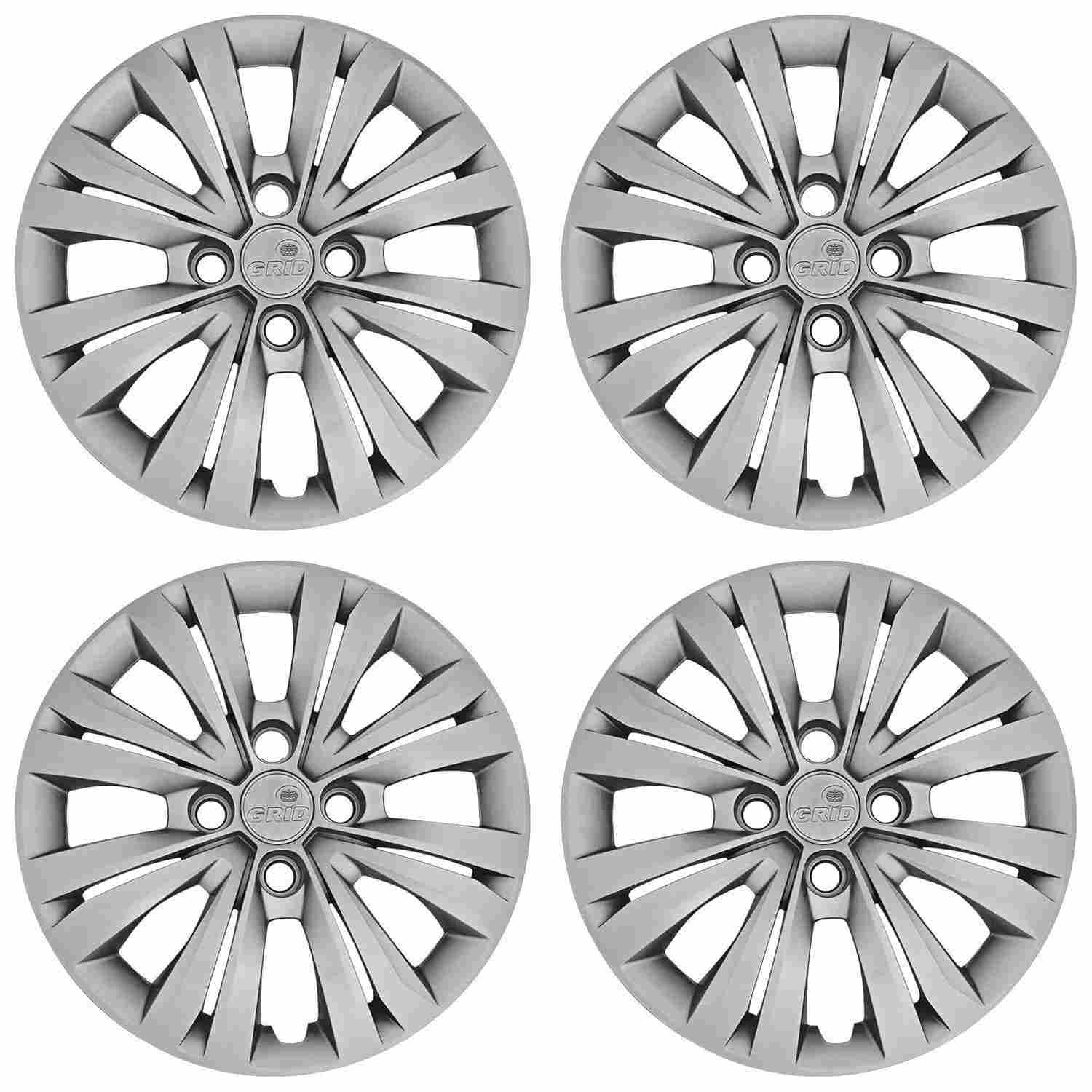 Calota Aro 14" Prata Grid para Gol G7 2017/18 - Jogo com 4 Peças
