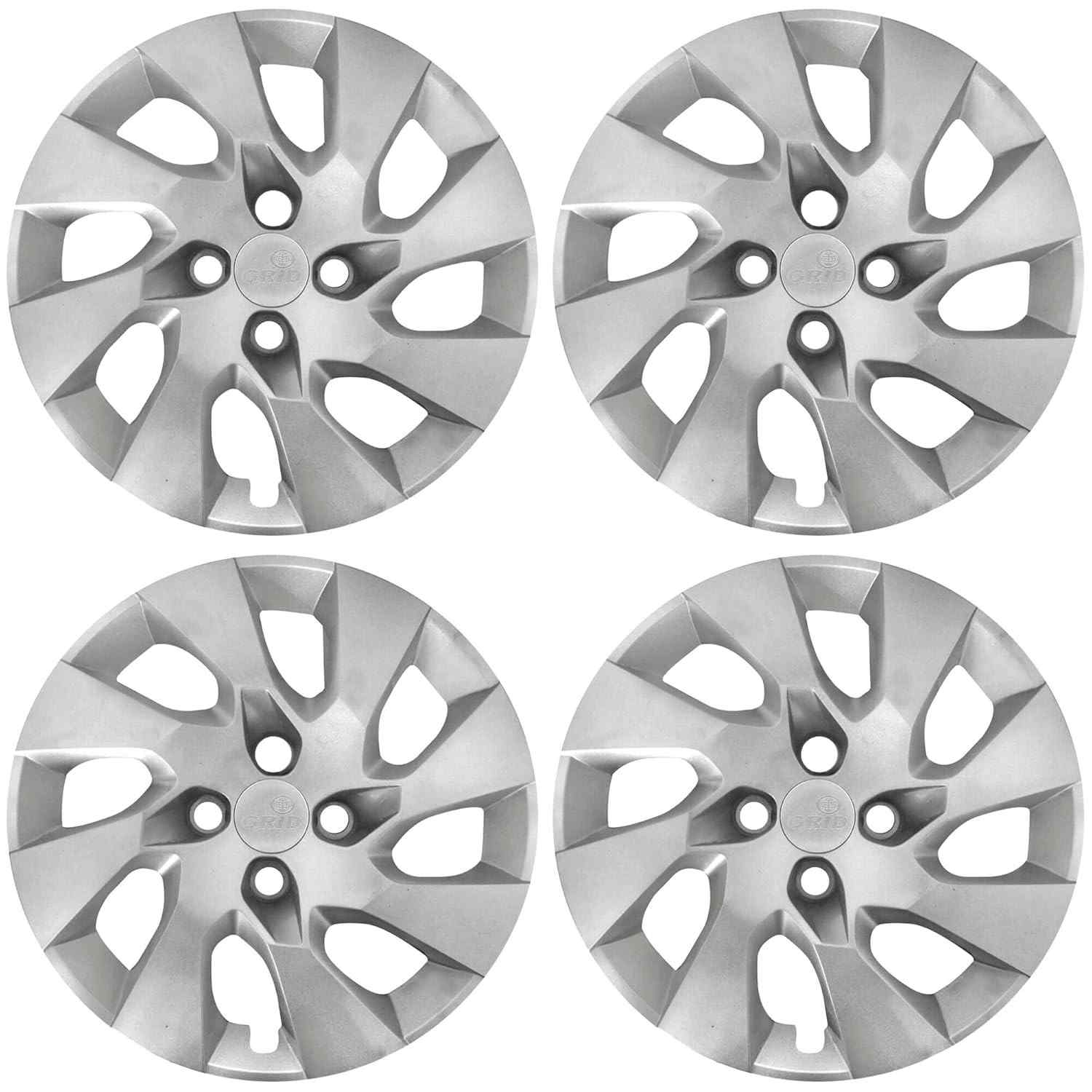 Calota Aro 15" Prata Grid para Onix/Prisma 2014-2016 - Jogo com 4 Peças