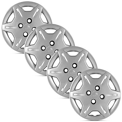 Calotas Corsa Wind Aro 13: Original Grid Prata