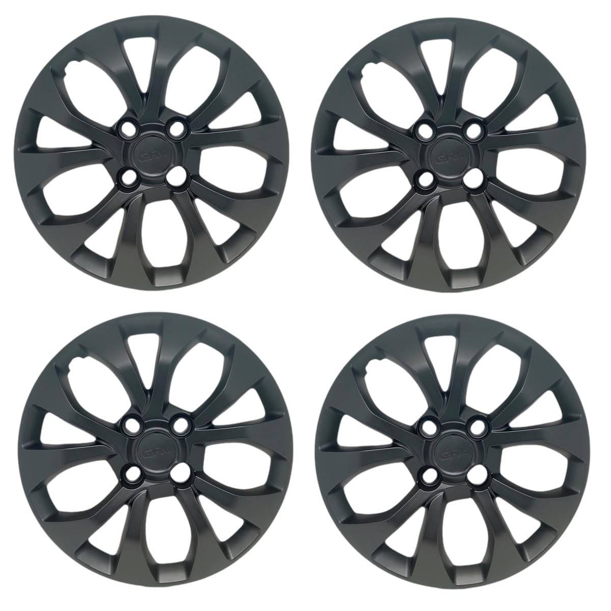 Kit 4 Calotas Aro 15 Preto Fosco - Onix, Prisma, Cobalt: Estilo e Proteção!