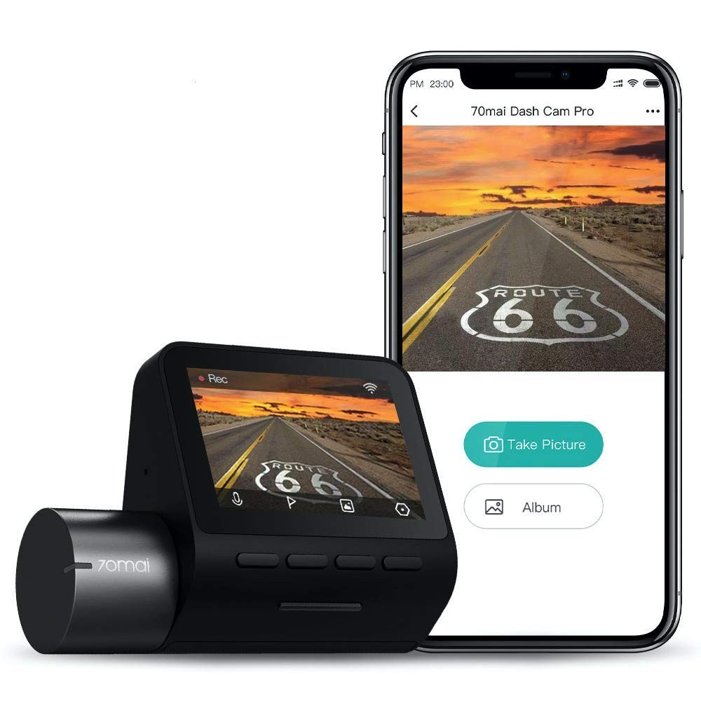 70mai PRO Dash Cam: Câmera de Segurança Veicular 1944P com Wi-Fi e Visão Noturna