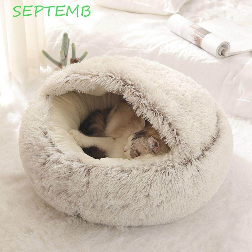 Cama 2-em-1 Macia e Quente para Gatos e Cães