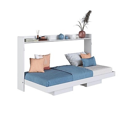 Cama Articulada Solteiro Branco com Nichos - CH1080
